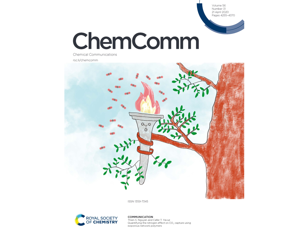 Thien's paper got the cover image on Chemical Communications
