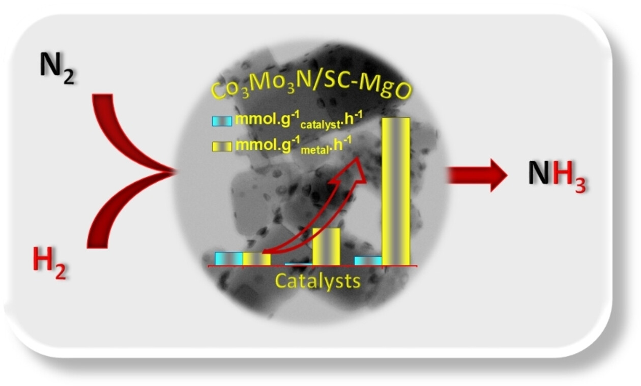 Enhancing Ammonia Synthesis on Co3Mo3N via Metal Support Interactions on a Single-crystalline MgO Support